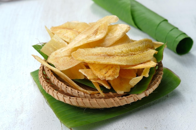 keripik  Pisang or Banana Chips, Indonesian traditional snack