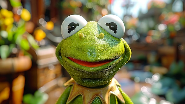 kermit the frog in the style of marvel cinematic universe highly detailed highly realistic vibrant 32k