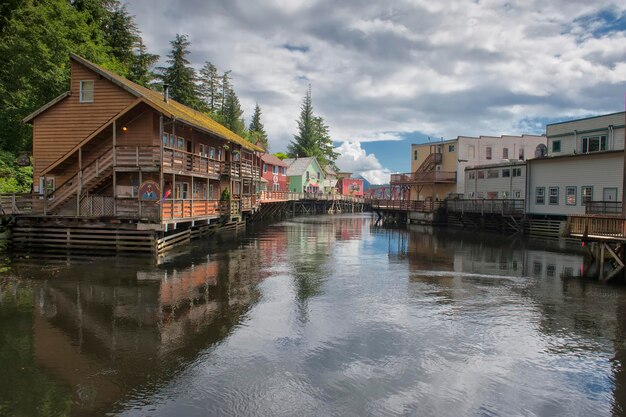 Ketchikan, Alaska, picturesque town view