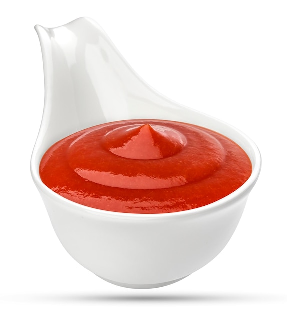 Ketchup isolated on white