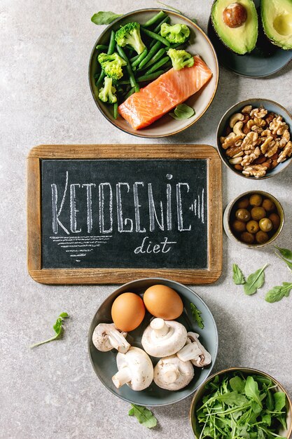 Photo ketogenic diet ingredients