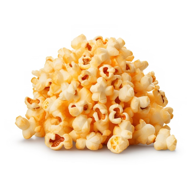 Kettle Corn flavored Popcorn isolated on white background