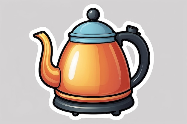 Photo kettle sticker icon