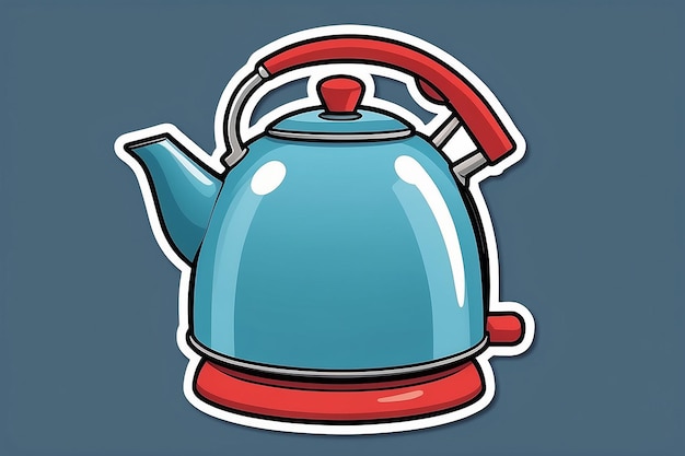 Photo kettle sticker icon