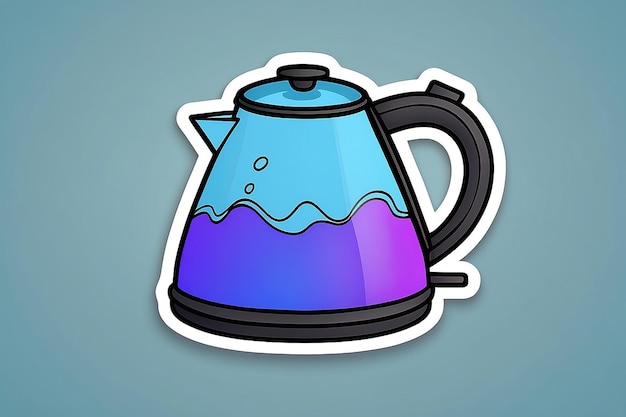 Photo kettle sticker icon