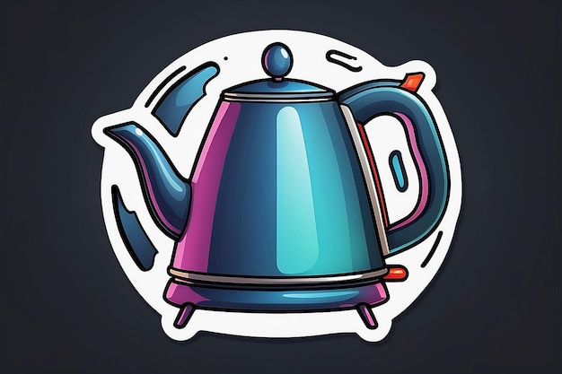 Photo kettle sticker icon