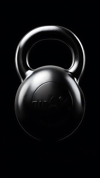 Photo kettlebell with led lighting for enhanced visibility