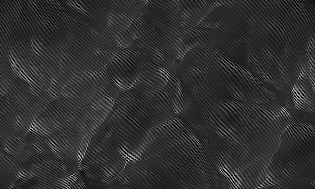 Kevlar carbon fiber fabric texture background 3d render