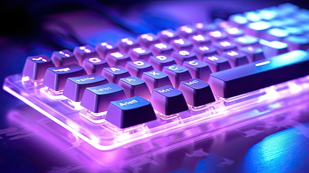 Photo keyboard computer purple