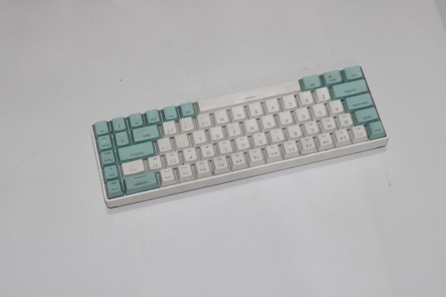 Keyboard photo with white background