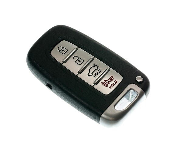 Keyless wireless door opener fob