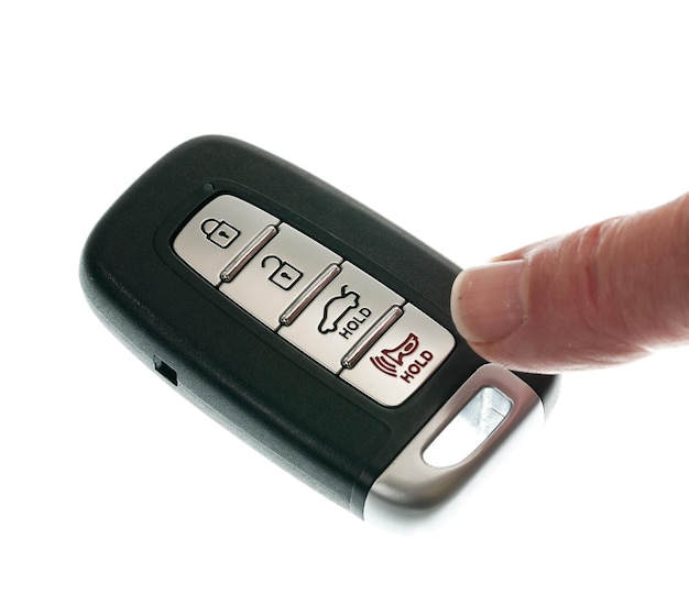 Keyless wireless door opener fob