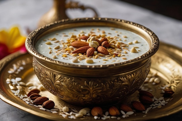 Photo kheer with a hint of vanilla powder and cardamom