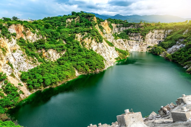 Khiri Nakorn stone mine or Grand Canyon Chonburi at Chonburi province,Thailand. / The Grand Canyon 