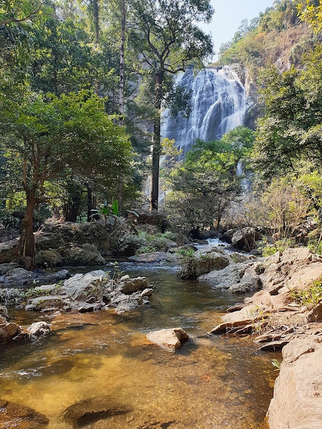 Khlong Lan National Park The Waterfall in Thailand