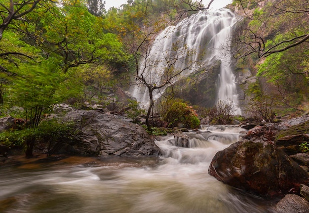 Khlong Lan Waterfall is located in Kamphaeng Phet Province, Thailand.