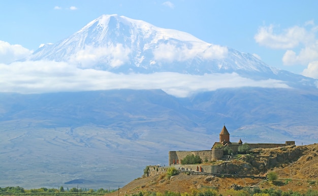 Khor Virap Monastery with Mount Ararat in the Backdrop, One of the Most Visited Site in Armenia