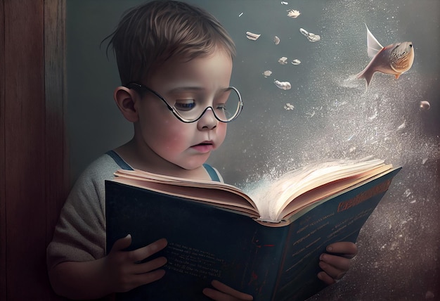 Kid book imagination Generate Ai