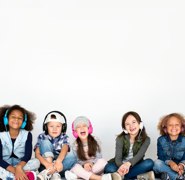 Kid Childhood People Race Emotional Studio Shoot