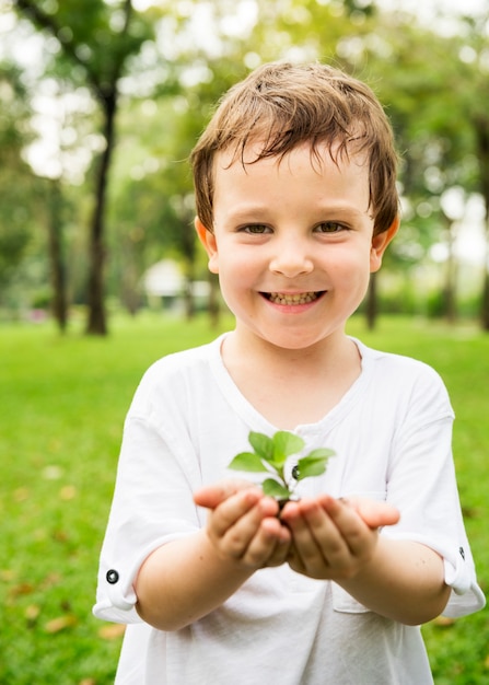 Kid Gardening Greenery Growing Leisure