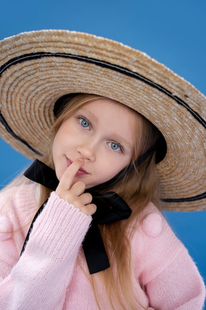 Kid studio portrait isolated