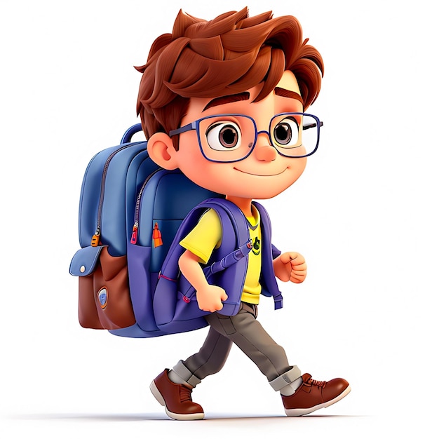 kid with backpack on voyage