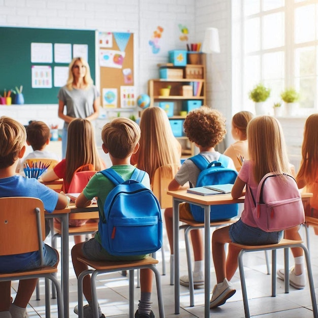 Kids excited for the first day of school