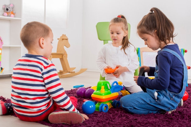 Kids playing in the room