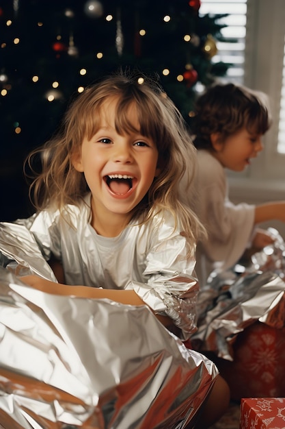 Kids revel in Christmas joy