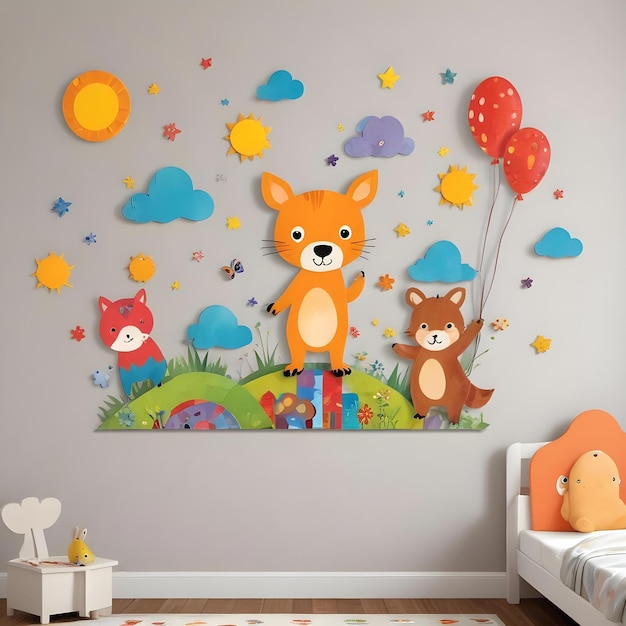 Kids room wall art decor