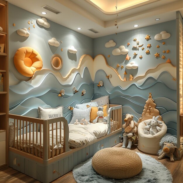 Photo kids room wall arts