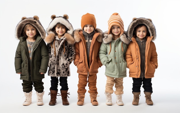 Kids39 Winter Fashion Latest Trends isolated on a transparent background