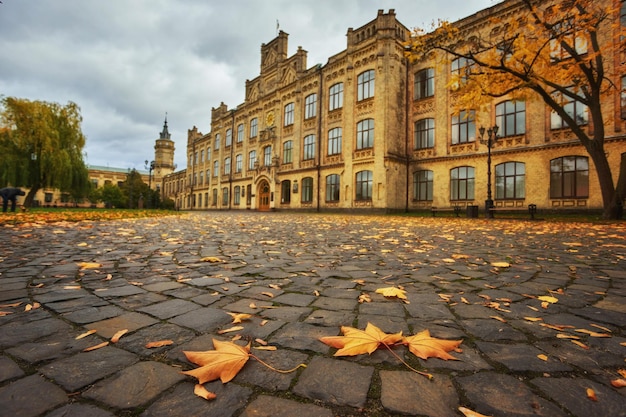 Kiev Ukraine 14 October 2017 Main building of the National Technical University of Ukraine