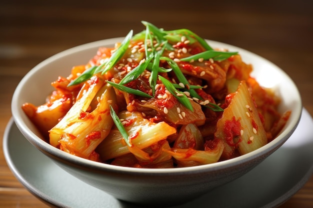 Kimchi is a traditional Korean banchan consisting Food Photography