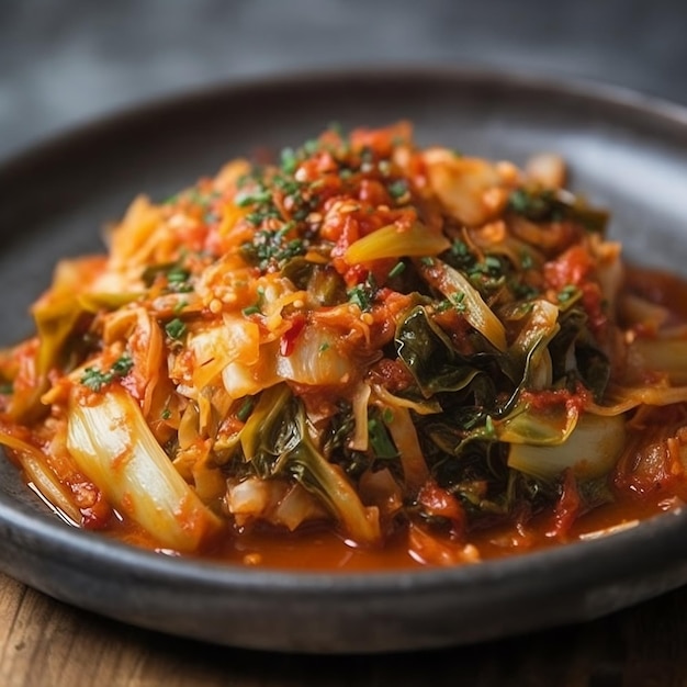 Kimchi Korean fermented vegetable dish