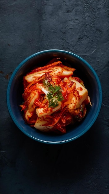 Photo kimchi ready to eat in bowl