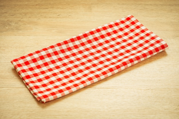 Kitchen cloth on wood table