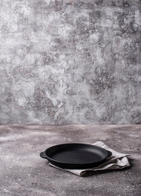 Kitchen cooking background with frying pan