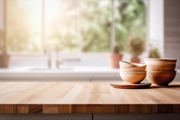 A kitchen counter with the bowl