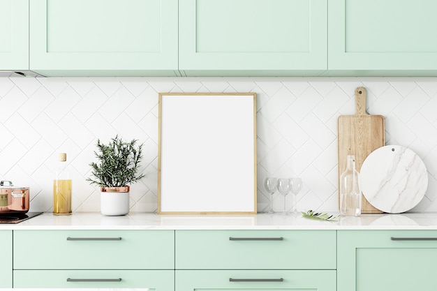 Kitchen frame mockup 8x10