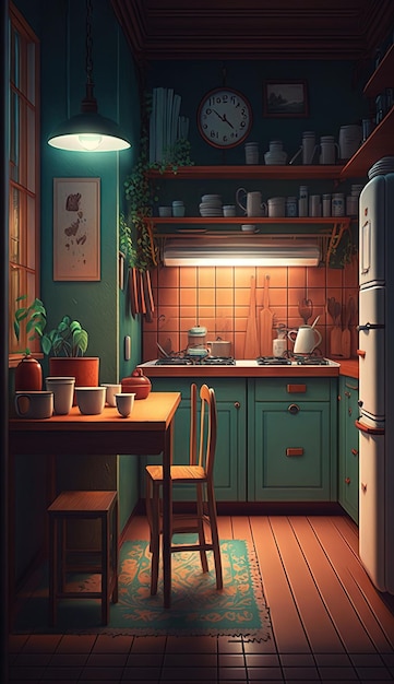 Kitchen Generative AI image