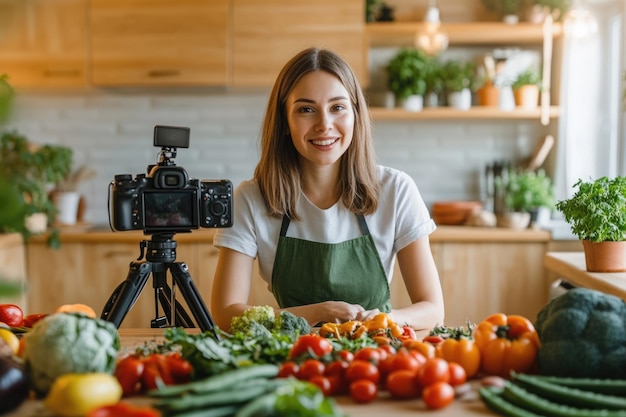 Photo kitchen influencers healthy eating vlog