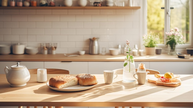 Kitchen wooden table