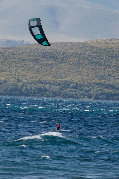 kitesurfing in patagonia lake and water sports in bariloche