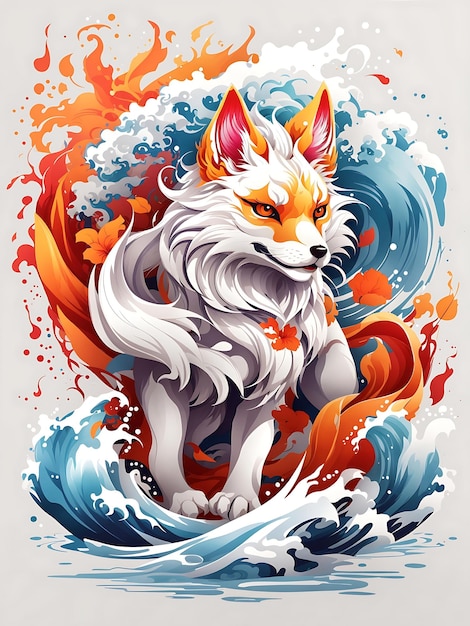 kitsune tattoo design