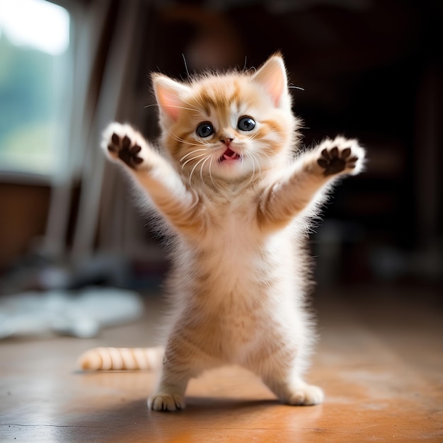 Kitten Cub Extremely Cute Dancing Ballet