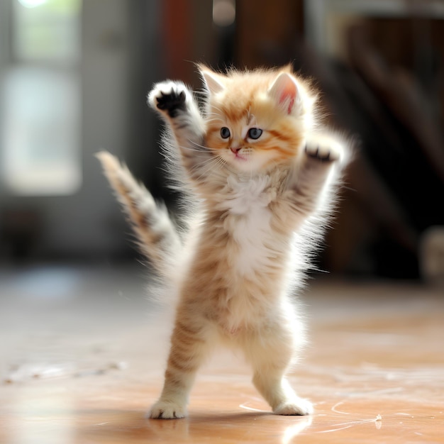 Kitten Cub Extremely Cute Dancing Ballet