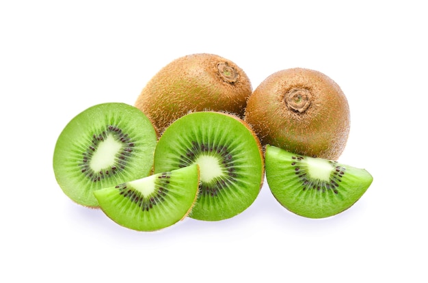 Kiwi fruit isolated on white background