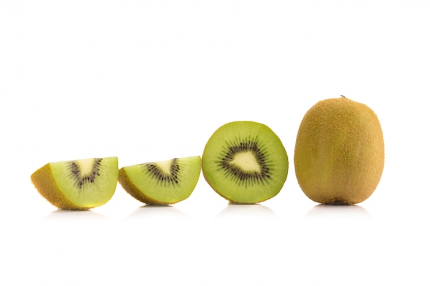 Kiwi fruit isolated on white background