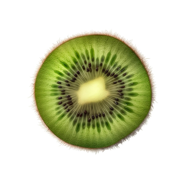 Kiwi fruit Transparent isolated background AI